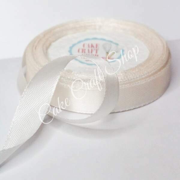 Cream Satin Ribbon – 1/2 Inch, 10 metres