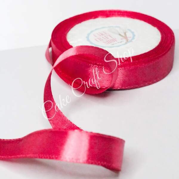 Fuchsia Satin Ribbon – 1/2 Inch, 10 metres