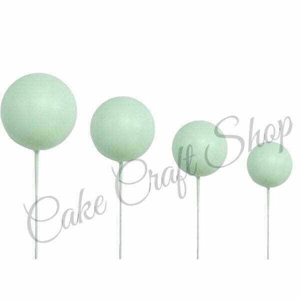 Faux Ball Cake Topper (20pcs Pack)- Mint Green