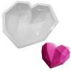 Geometric Heart Silicon Mould